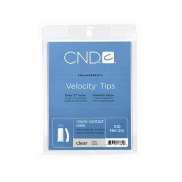 Tips unghii CND Velocity CLear 100buc