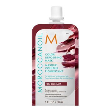 Masca coloranta pentru par Moroccanoil Color Depositing - Bordeaux 30ml 