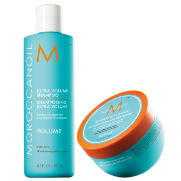 set-moroccanoil-extra-volume-sampon-restorative-masca-2x250ml