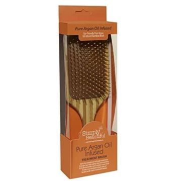 Perie de par din bambus Uki cu infuzie ulei argan