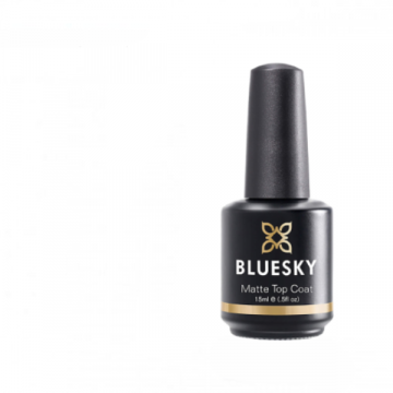 Top Coat Lac de unghii semipermanent Bluesky UV Matte 15ml