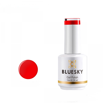Lac unghii semipermanent BLuesky UV Kiss Me Red 15ml