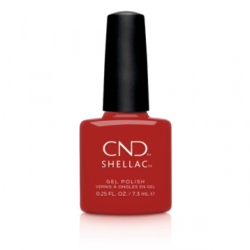 Lac unghii semipermanent CND Shellac Devil Red 7.3ml