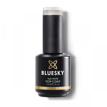 Lac unghii semipermanent Top Coat Bluesky UV Glitter 03 15ml