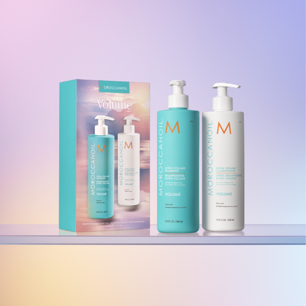 Set DUO Sampon si Balsam Moroccanoil Extra Volume 500ml – Solutia